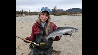 Last Coho of the Season Fly Fishing for Salmon in Late November [upl. by Giffy]