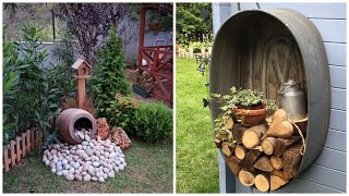 Amazing garden decor from old furniture and things 50 example for inspiration [upl. by Klusek]