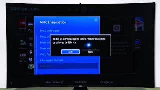 Samsung  Como restaurar as configurações de fábrica das TVs Samsung Série H [upl. by Quintana]