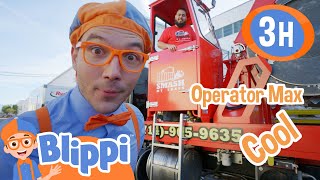 Smash My Trash  Excavators amp Monster Trucks  Blippi and Meekah Best Friend Adventures [upl. by Sallad]