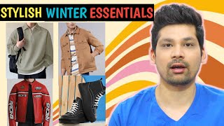 7 SUPER ATTRACTIVE Winter Style Essentials Every Guy Must HaveUNDER RS 1200 Winter Essentials Men [upl. by Arabella]