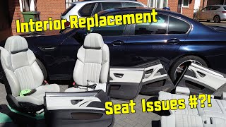 Salvage BMW F10 M5 Interior Replacement  Seat Issues [upl. by Arihay]