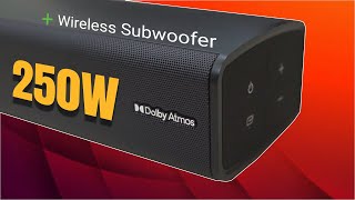 Motorola AmphisoundX 250w 31 Dolby Atmos Soundbar with Wireless Subwoofer Exclusive [upl. by Ahsinet140]