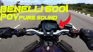 benelli 600i  TOCE Exhaust  POV  best sound  pure exhaust sound [upl. by Hansel]