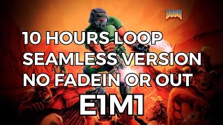 Doom  E1M1  At Dooms Gate  10 HOURS NO FADEINOUT [upl. by Argella]