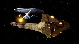 Star Trek The Next Generation  Season 4 Episode 12 quotThe Woundedquot  Galor class vs Galaxy Class [upl. by Massimo]