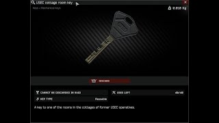 Escape from Tarkov  NEW USEC Cottage Room Key Location Inside [upl. by Avon]