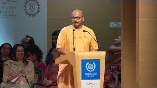 Shri Gaur Gopal Das graced our ceremony with captivating tales and timeless wisdom [upl. by Uhej]