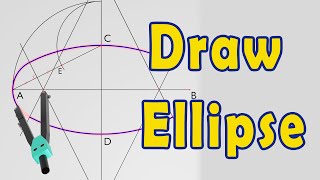 This Is The EASIEST Method To Draw An Ellipse Manually [upl. by Arretak]