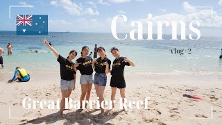 【Cairns vlog2】🇦🇺念願のグレートバリアリーフへ！！グリーン島ampアウターリーフツアーに参加🪸 [upl. by Valentine]