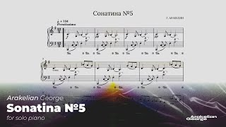 G Arakelian Sonatina №5 original composition [upl. by Hildagard66]