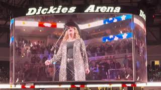 Angela Turner Wilson Fort Worth Rodeo National Anthem 2024 [upl. by Everard332]