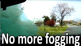 How to STOP windscreen FOGGING  RAINX ANTIFOG review [upl. by Marline]