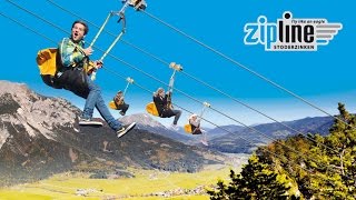 Zipline Stoderzinken 2014 [upl. by Ysirhc]