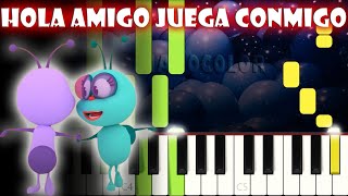 Hola Amigo Juega Conmigo  Piano Cover  Tutorial  Karaoke [upl. by Eeryk23]