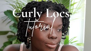 How to Curl Short Locs [upl. by Nodnarbal]