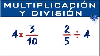 Multiplicación y división  Fracción por entero [upl. by Okramed]