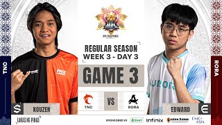 MPL PH S14  W3D3  RORA VS TNC GAME 3 [upl. by Aniakudo]