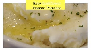 Easy Keto Recipes  Keto Cauliflower Mashed Potatoes [upl. by Vasyuta72]