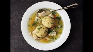 Andrew Zimmern Cooks Matzoh Ball Soup [upl. by Burchett]