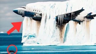 Researchers Find Long Lost Plane In Iceberg After Seeing Movement They Turn Pale [upl. by Eihcir641]