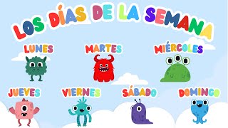 Canción infantil Los días de la semana  Spanish childrens song The days of the week [upl. by Rehtul]