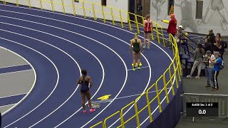 Unbelievable Womens 4x400m Relay  SimmonsHarvey Invitational  Michigan Track and Field [upl. by Zeuqirdor]