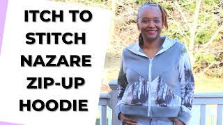 Nazare ZipUp Hoodie Jacket Review A Great Pattern for Beginners [upl. by Yentiw942]