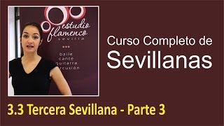 33 Tercera Sevillana  Parte 3  Curso de sevillanas aprende a bailar con nosotros [upl. by Derwon5]