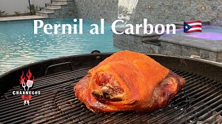 Como hacer el cuerito de Pernil bien Crocante al Carbon Weber estilo Puerto Rico EP246 boricua [upl. by Danelle]