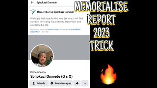 How to Memorialize a Facebook account using freemode💐 2023 Easy Trick Death Report🔥 [upl. by Keefer]