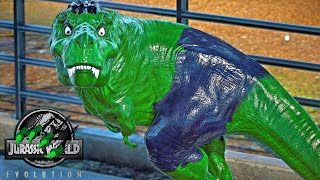 HULK in Jurassic World Evolution  Super Hero Dinosaur Mod [upl. by Annatnas]