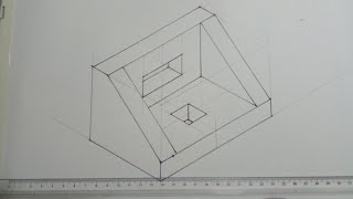 ISOMETRIC DRAWING TUTORIAL ENGINEERING DRAWING [upl. by Corbin]