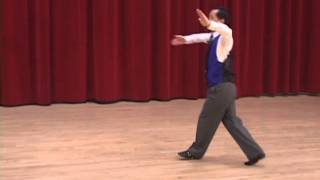 Gold Slow Foxtrot  Continuous Reverse Wave Ballroom Dance Lesson [upl. by Jessa]