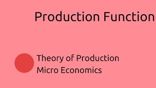 Introduction to Production Function  Production  CA CPT  CS amp CMA Foundation  Class 11 [upl. by Atsirc]