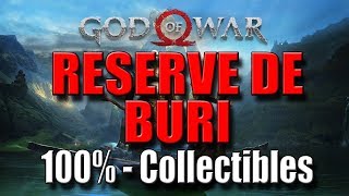 GOD OF WAR  RESERVE DE BURI  100 Collectibles [upl. by Netneuq]