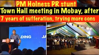 PM Holness PR propaganda stunt OPM Town Hall in Mobay after 7 years of sufferationtrying more cons [upl. by Einnov833]