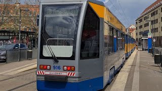 2728042023  per Straßenbahn zur Leipziger Buchmesse [upl. by Nauqes]