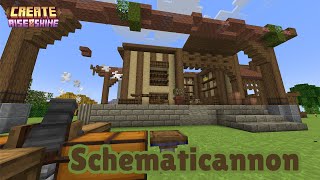 Building with CREATEs Schematicannon 🛠 Minecraft Steampunk EP10 [upl. by Seraphim982]