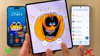 Phone PM 15 vs OnePlus 12 Who Faster Calling to Galaxy Z Fold 4 Incoming call amp Ougoing amp Conference [upl. by Yme176]