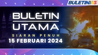 Penghantar Makanan Ditahan Bakar Kereta Polis Bantuan  Buletin Utama 15 Februari 2024 [upl. by Cordell]