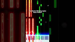 The Weeknd Blinding Lights Piano Tutorial theweeknd blindinglights piano shorts [upl. by Gonnella]