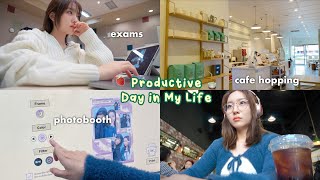 A Productive Day vlog 🍓₊˚⊹♡ cafe hopping erewhon smoothies OOTD [upl. by Althea]