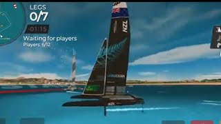 Virtual Regatta Blackfoils F50 Class Sailing SailGP Palma Spain Eregatta Race 3 [upl. by Thynne]