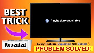 Playback not available in SONY BRAVIA  How to Fix Playback not available in TV  Audio not playing [upl. by Trevar]