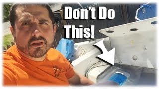 Sailboat Problems  FAIL Trying To Fix A Bad Leak [upl. by Jabez682]