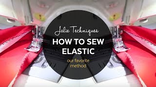 Jalie Sewing Techniques  How to Sew Elastics [upl. by Aneeuqahs]