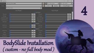 BodySlide 4 Custom Install without body mod for MO2 or Vortex [upl. by Cavanaugh]