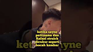 Momen lucu ketika sayne dan rafael potong rambut sama persis [upl. by Limay]