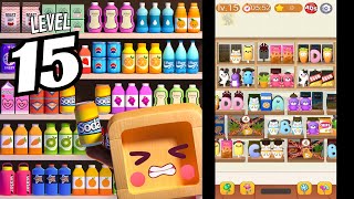 🏅 Goods Sort 🍒🥤🪆 LEVEL 15 🍄🧃🧸 Gameplay Walkthrough [upl. by Cheryl]